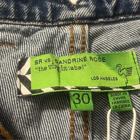 Sandrine Rose with Free People NWT high-rise 5 button closure - Picture 10 of 11